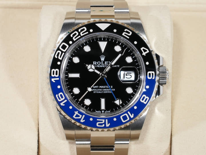 ロレックス GMTマスターII Ref.126710BLNR ステンレススチール ブラック文字盤 オイスターブレスレット 未使用 npr4nbkr