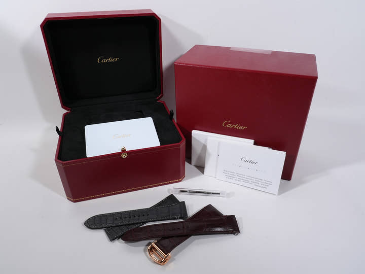 カルティエ サントス ドゥ カルティエ Ref.WGSA0018 ピンクゴールド シルバー文字盤 美品 pqq2z8su