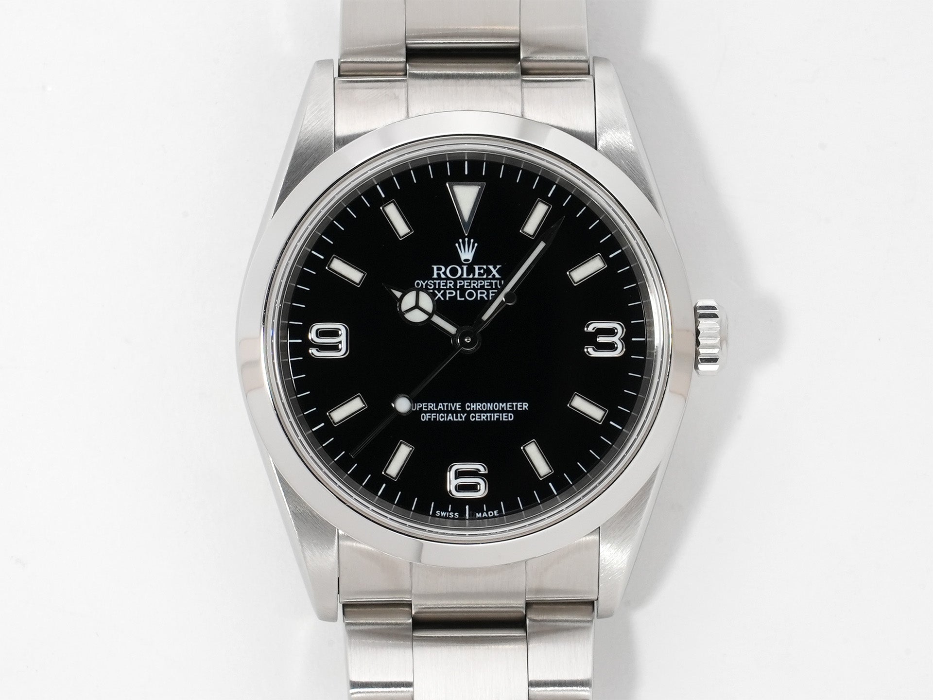 ロレックス エクスプローラーI Ref.114270 ステンレススチール ブラック文字盤 オイスターブレスレット 美中古 ukkvhw48