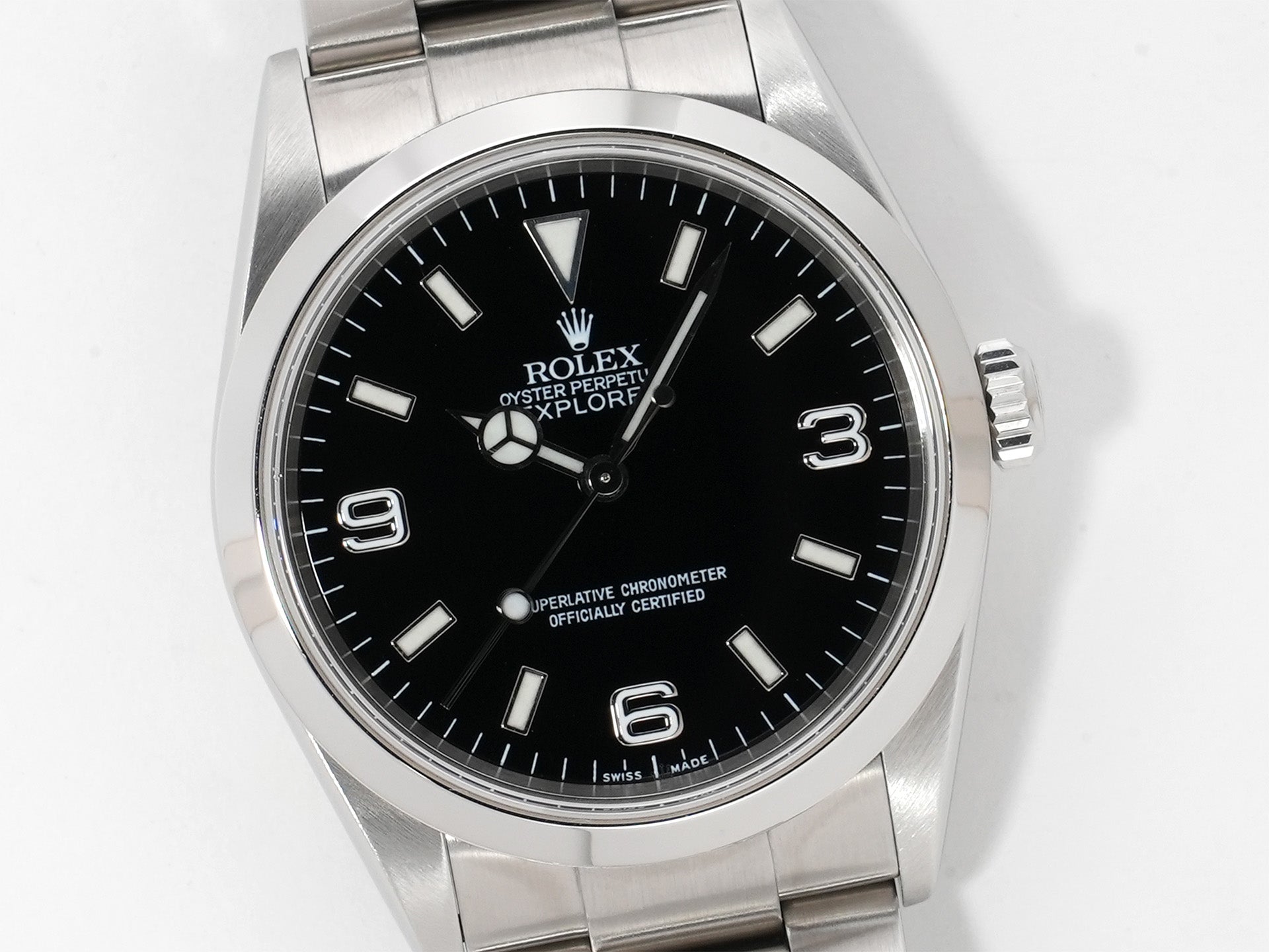 ロレックス エクスプローラーI Ref.114270 ステンレススチール ブラック文字盤 オイスターブレスレット 美中古 ukkvhw48