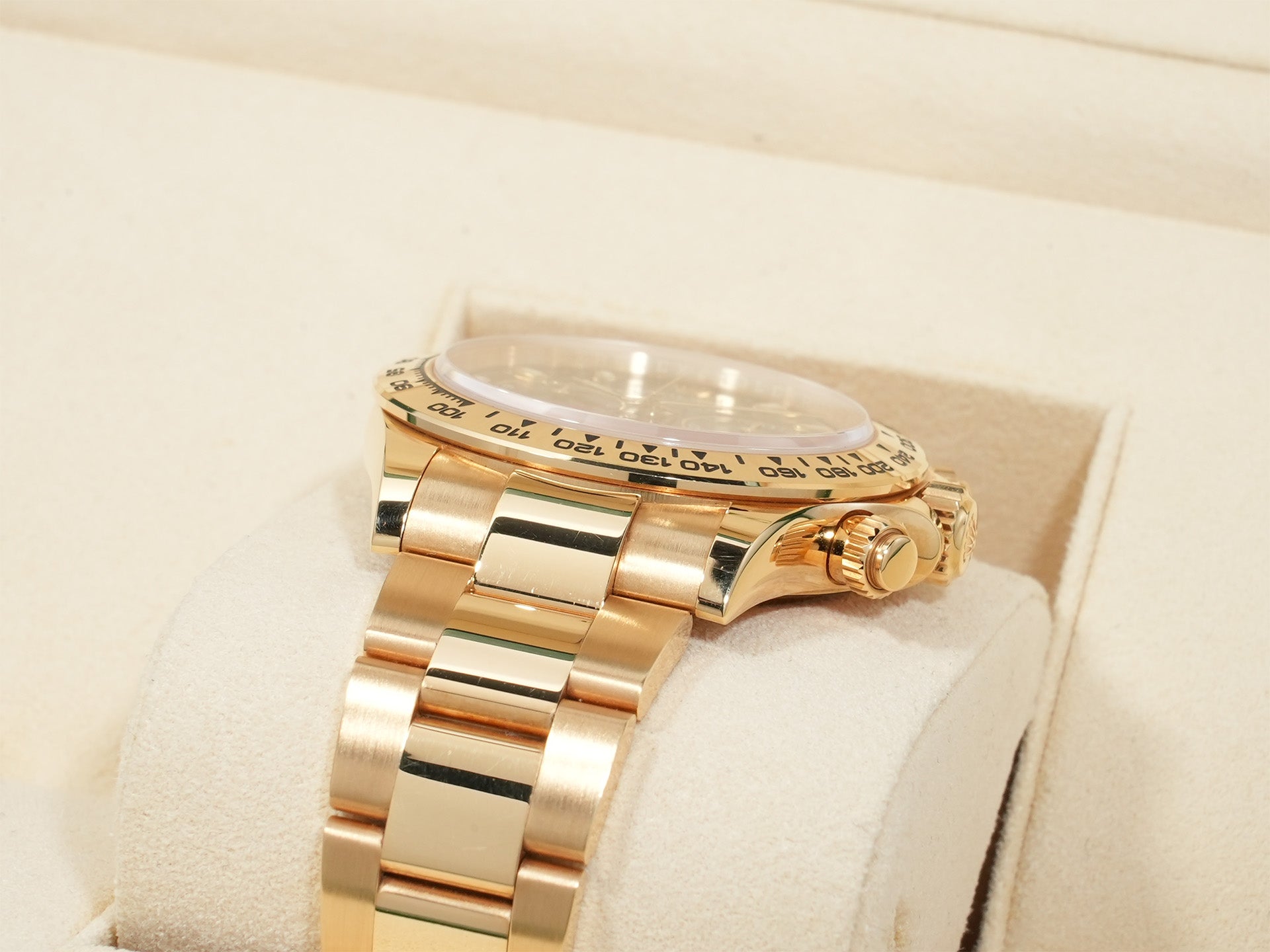 Rolex Daytona Ref. 116508 Yellow Gold Green Dial Used m3gegrmb