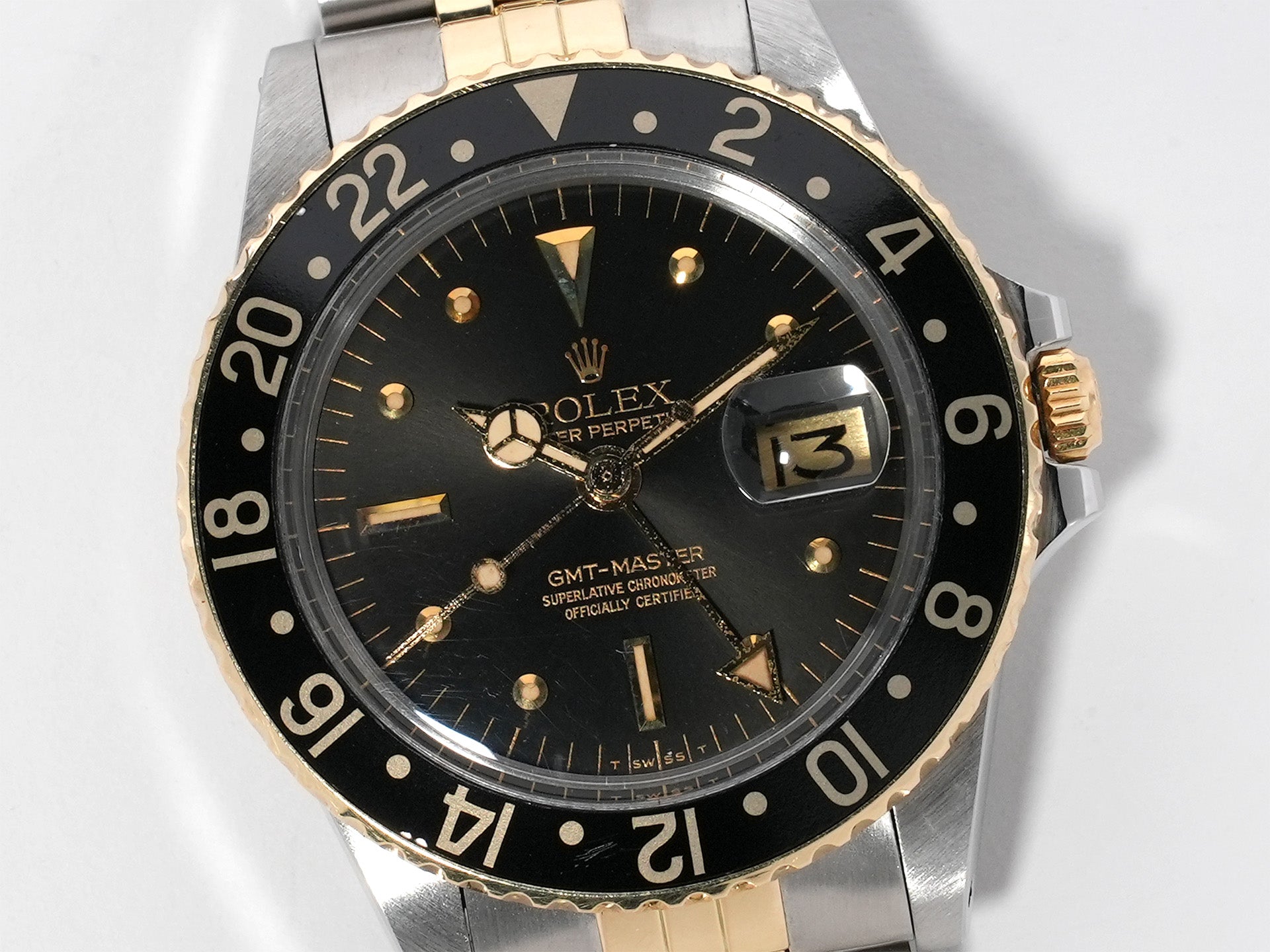 ロレックス GMTマスター Ref.1675/3 ステンレススチール/イエローゴールド ブラック文字盤 ジュビリーブレスレット 中古 vxxmzd8j