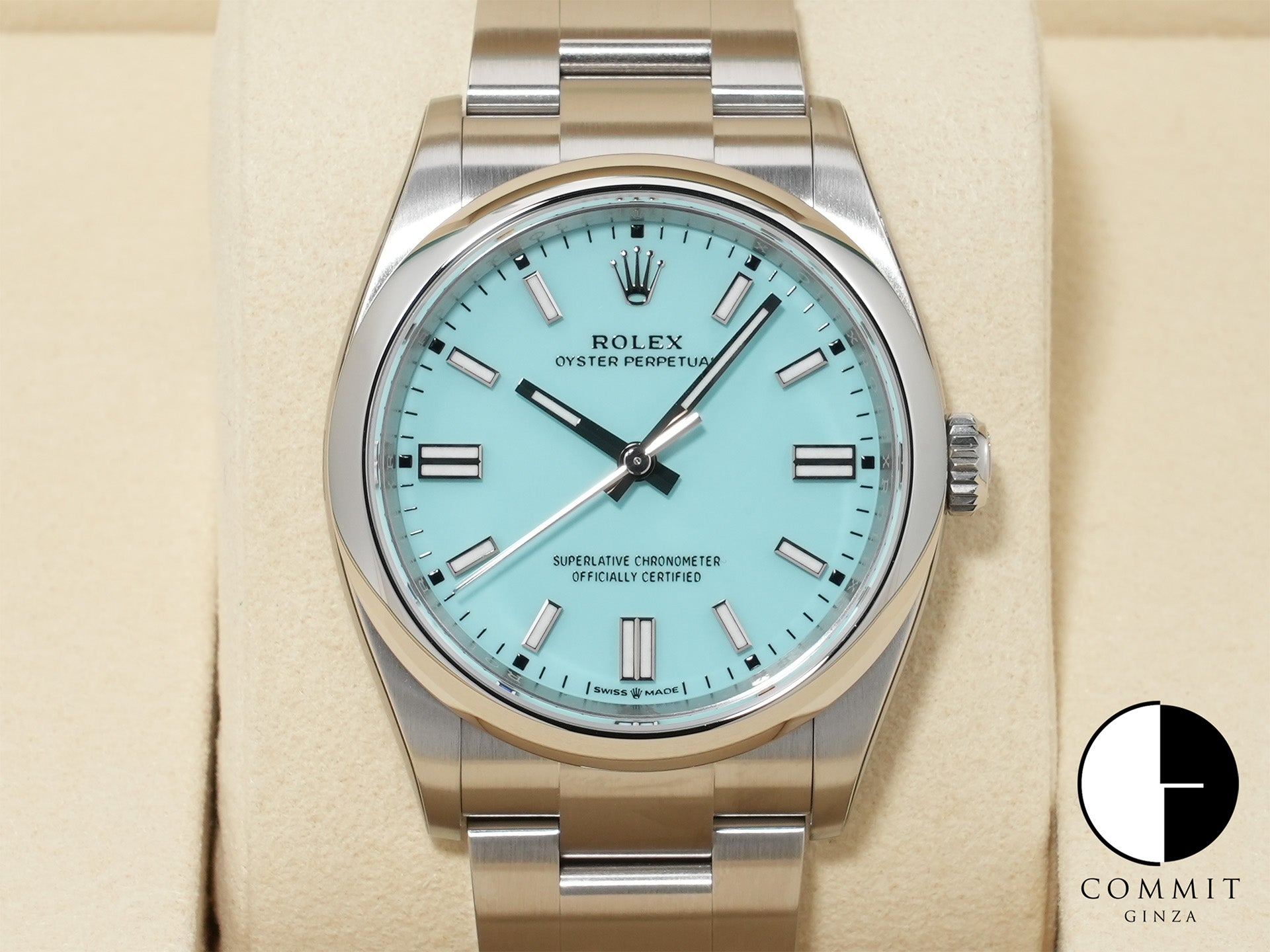 ロレックス オイスターパーペチュアル36 Ref.126000 ステンレススチール ターコイズ文字盤 未使用 prf2ma43