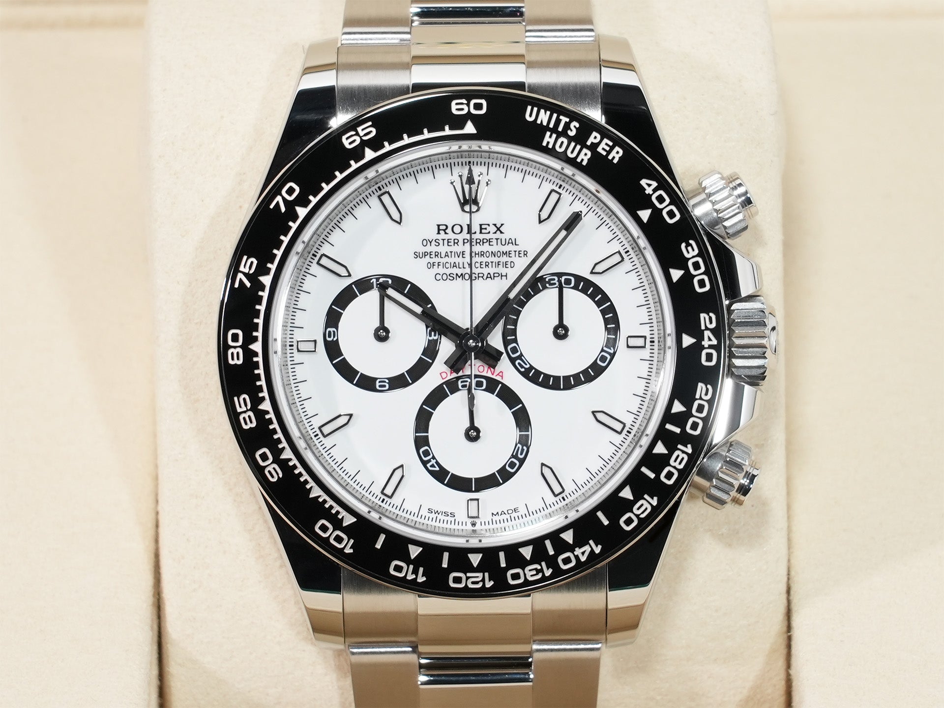 ロレックス デイトナ Ref.126500LN ステンレススチール ホワイト文字盤 未使用 zjxx3btv