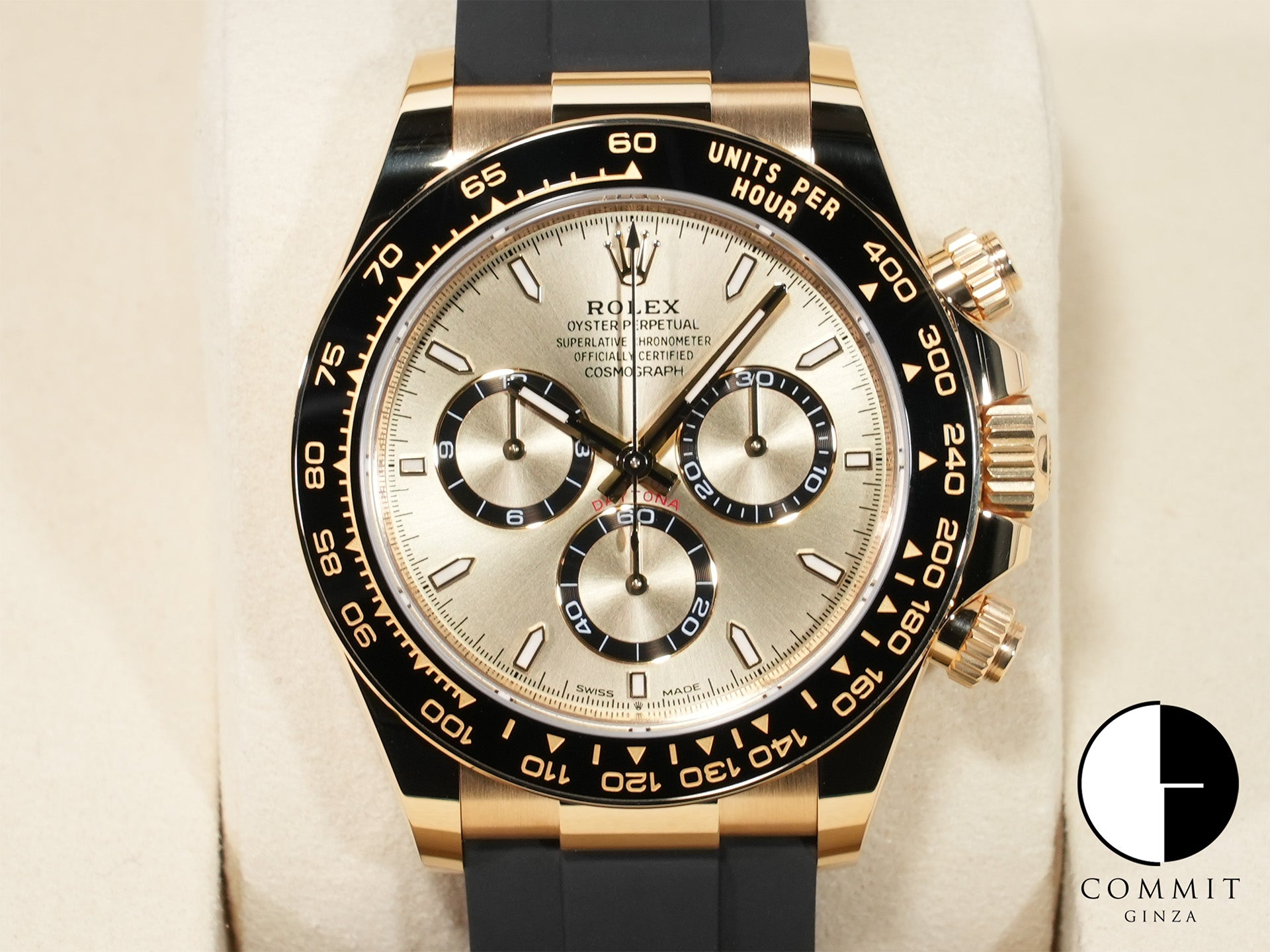 ロレックス デイトナ Ref.126518LN イエローゴールド ゴールデンxカウンターリング ブラック文字盤 未使用 7jppxoug
