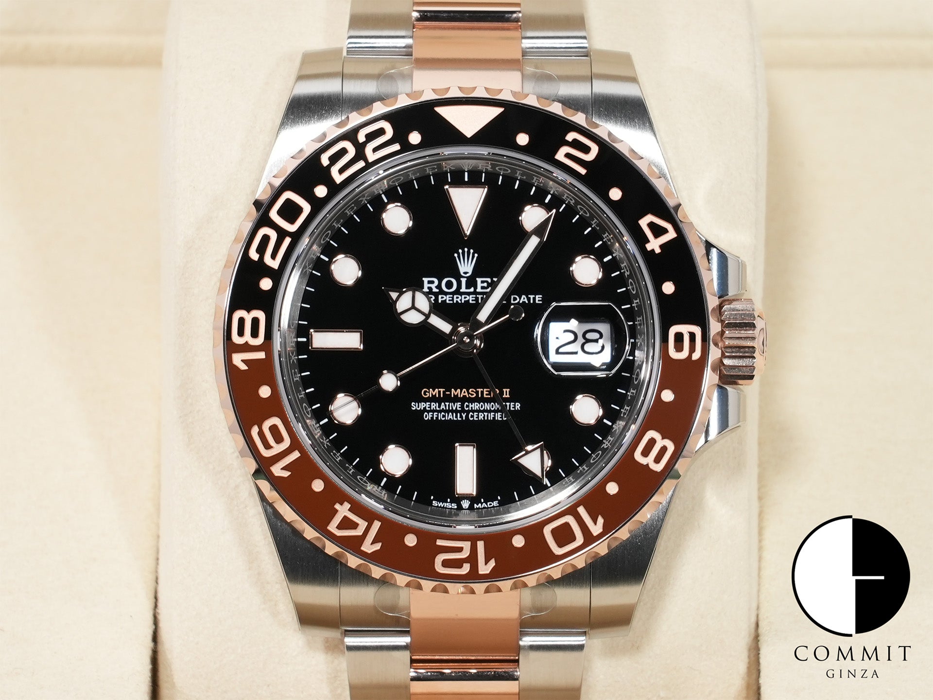 ロレックス GMTマスターII Ref.126711CHNR ステンレススチール/エバーローズゴールド ブラック文字盤 オイスターブレスレット 未使用 4nmi9ecw