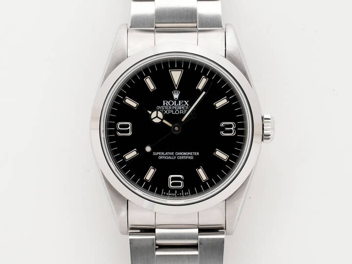 ROLEX Explorer I Ref.14270 Stainless Steel Black Dial Oyster Bracelet Used isok2civ