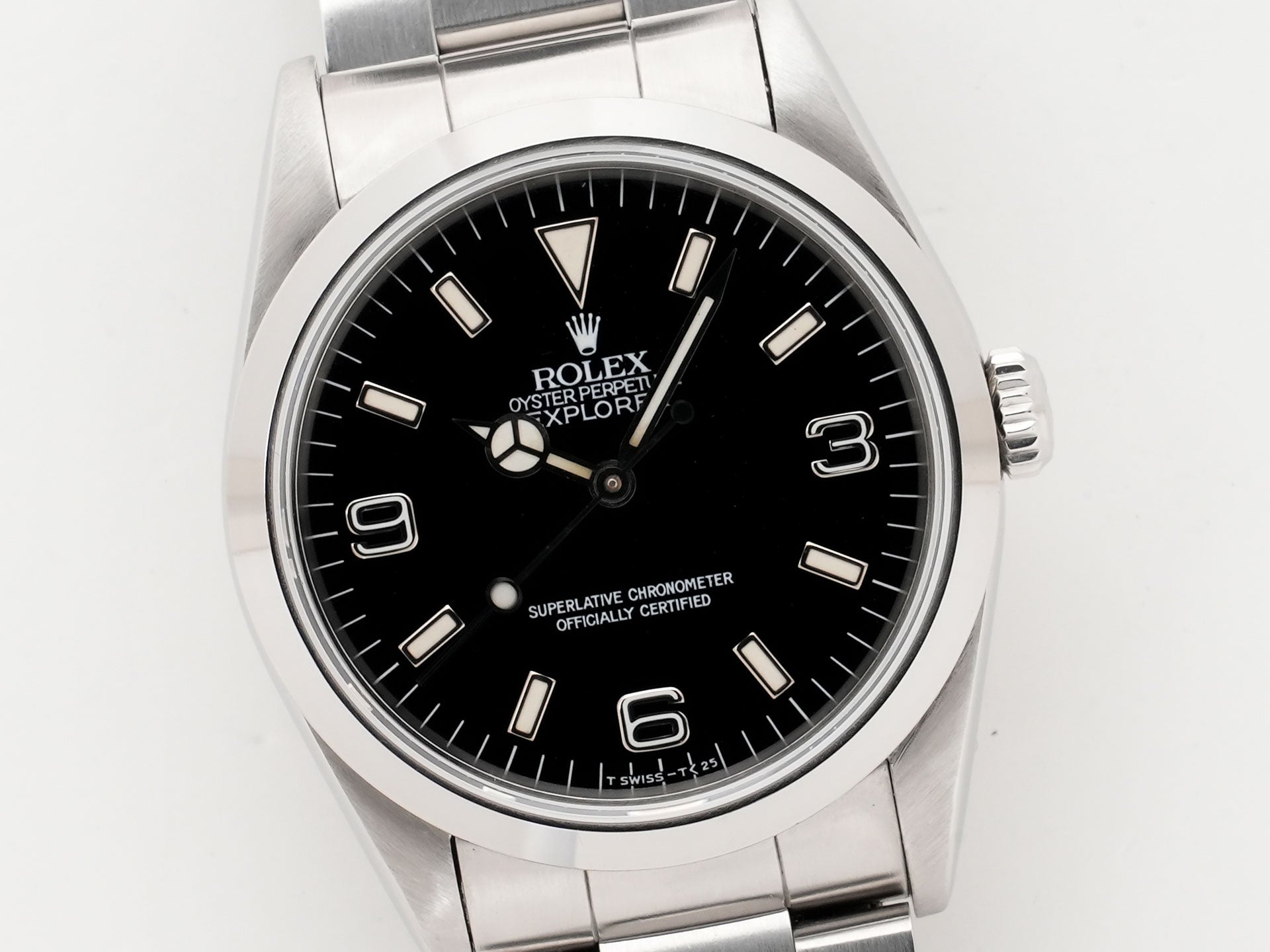 ROLEX Explorer I Ref.14270 Stainless Steel Black Dial Oyster Bracelet Used isok2civ