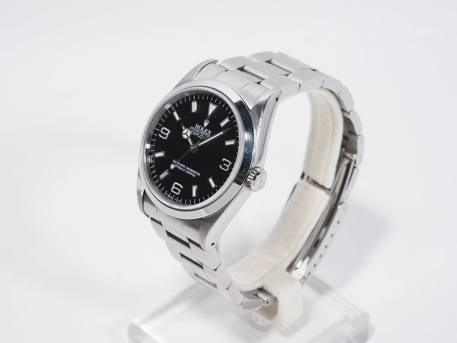 ROLEX Explorer I Ref.14270 Stainless Steel Black Dial Oyster Bracelet Used isok2civ