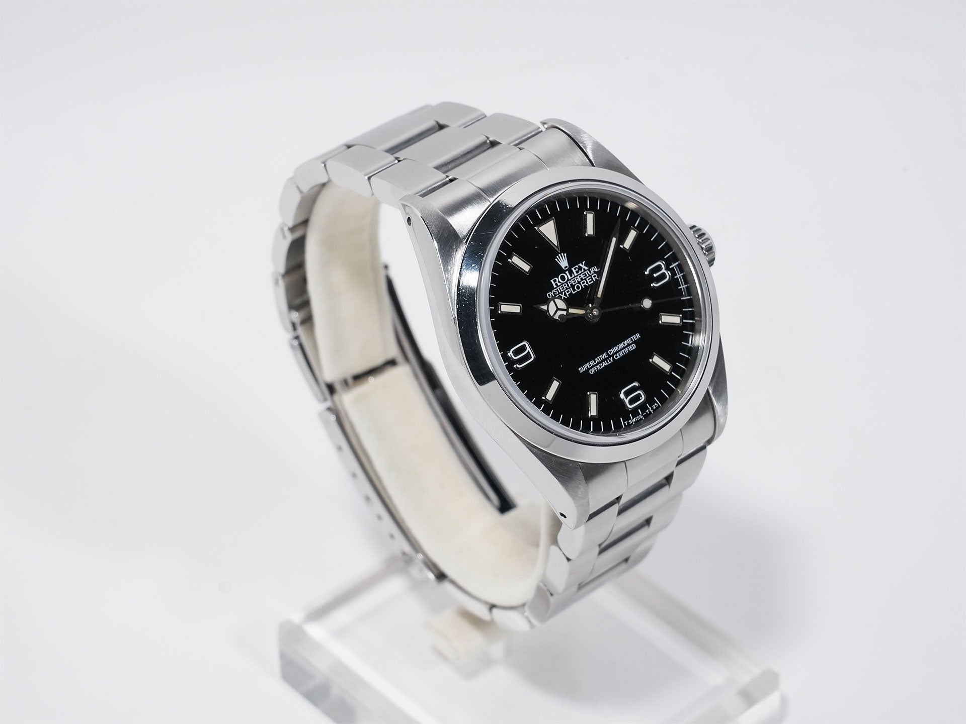 ROLEX Explorer I Ref.14270 Stainless Steel Black Dial Oyster Bracelet Used isok2civ