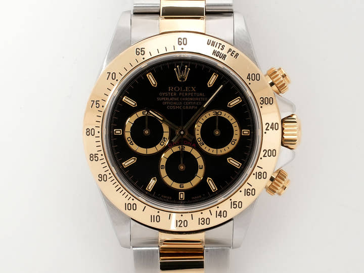 ロレックス デイトナ エルプリメロ Ref.16523 ステンレススチール/イエローゴールド ブラック文字盤 中古 bqhbxmvk