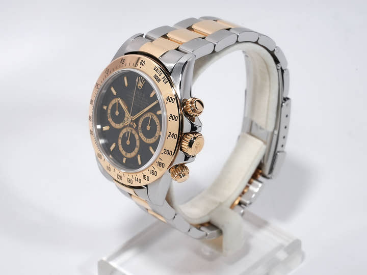 ロレックス デイトナ エルプリメロ Ref.16523 ステンレススチール/イエローゴールド ブラック文字盤 中古 bqhbxmvk