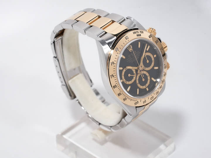 ロレックス デイトナ エルプリメロ Ref.16523 ステンレススチール/イエローゴールド ブラック文字盤 中古 bqhbxmvk
