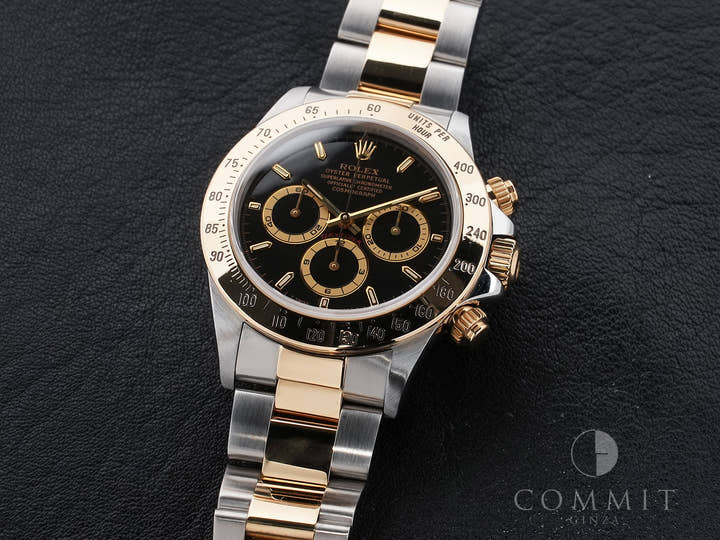 ロレックス デイトナ エルプリメロ Ref.16523 ステンレススチール/イエローゴールド ブラック文字盤 中古 bqhbxmvk