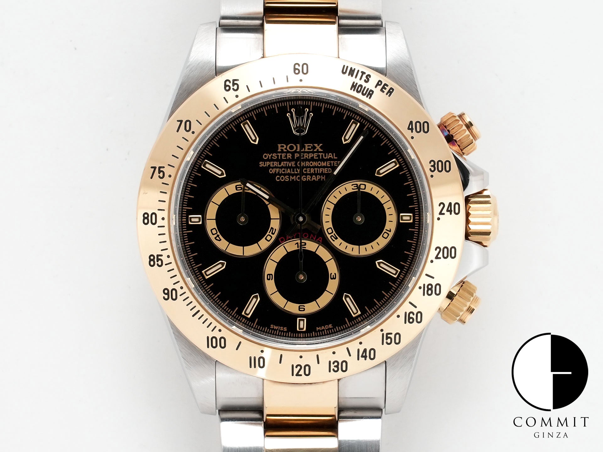 ロレックス デイトナ エルプリメロ Ref.16523 ステンレススチール/イエローゴールド ブラック文字盤 中古 v59cnzyg