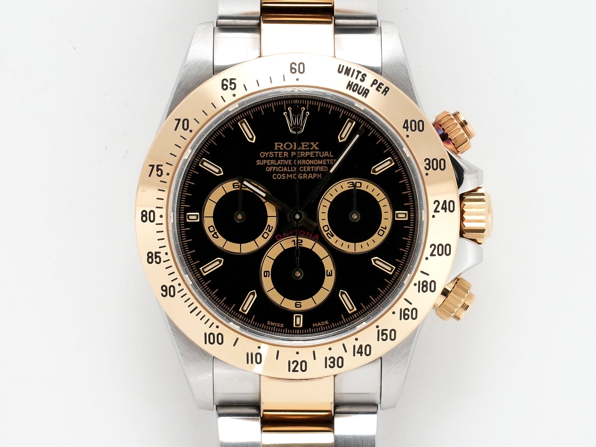 ロレックス デイトナ エルプリメロ Ref.16523 ステンレススチール/イエローゴールド ブラック文字盤 中古 v59cnzyg