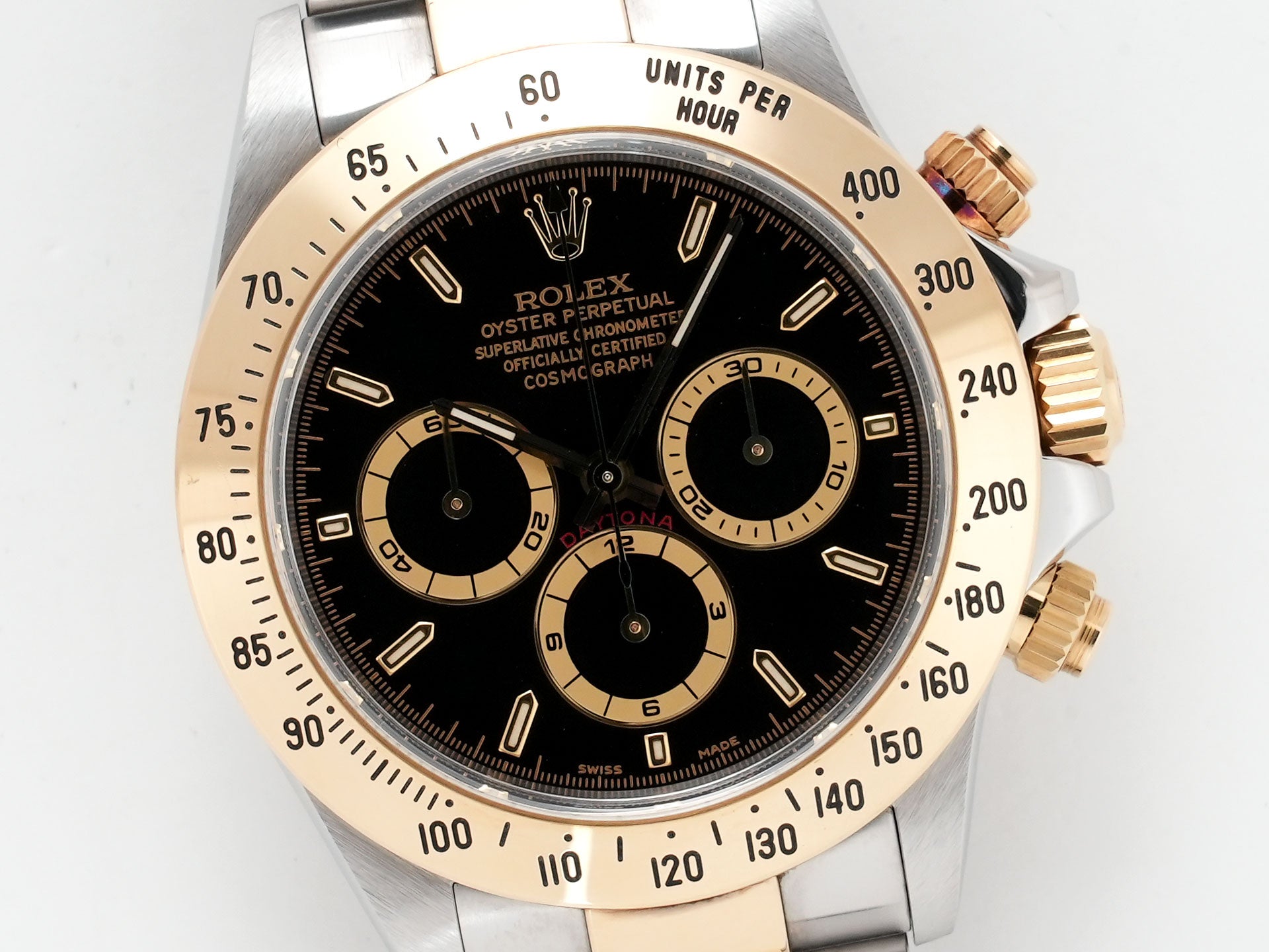 ロレックス デイトナ エルプリメロ Ref.16523 ステンレススチール/イエローゴールド ブラック文字盤 中古 v59cnzyg