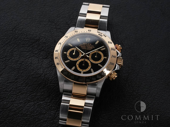 ロレックス デイトナ エルプリメロ Ref.16523 ステンレススチール/イエローゴールド ブラック文字盤 中古 v59cnzyg