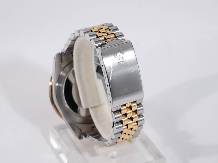 ROLEX GMT-Master Ref. 16753 Stainless Steel/Yellow Gold Brown Dial Jubilee Bracelet Used qdumxeih