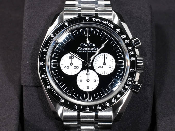 オメガ スピードマスター ムーンウォッチ プロフェッショナル Ref.310.30.42.50.01.004 ステンレススチール ブラックxホワイト文字盤 未使用 attda43x