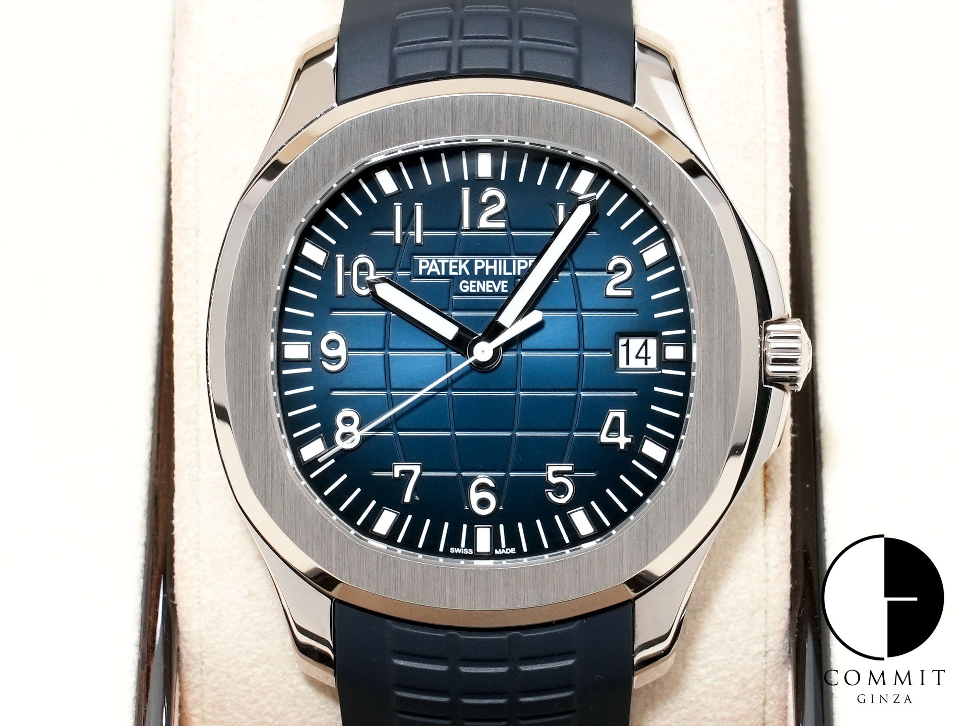 パテックフィリップ アクアノート Ref.5168G-001 ホワイトゴールド ミッドナイトブルー文字盤 美中古 3mteqz9a