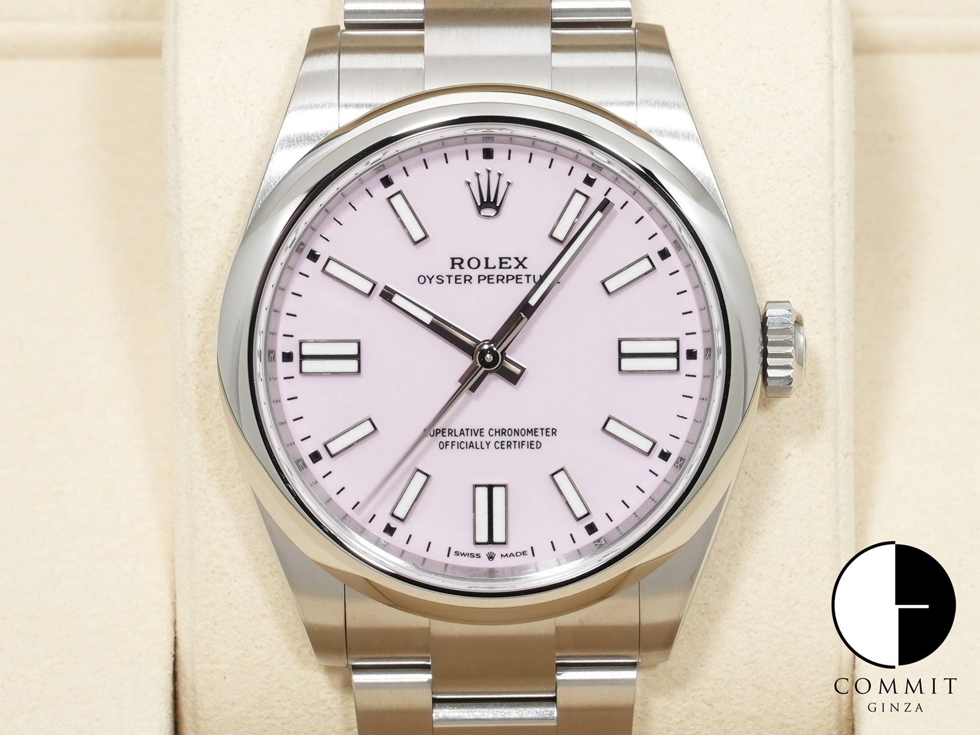 ロレックス オイスターパーペチュアル41 Ref.134300 ステンレススチール キャンディピンク文字盤 未使用 3is8rosh