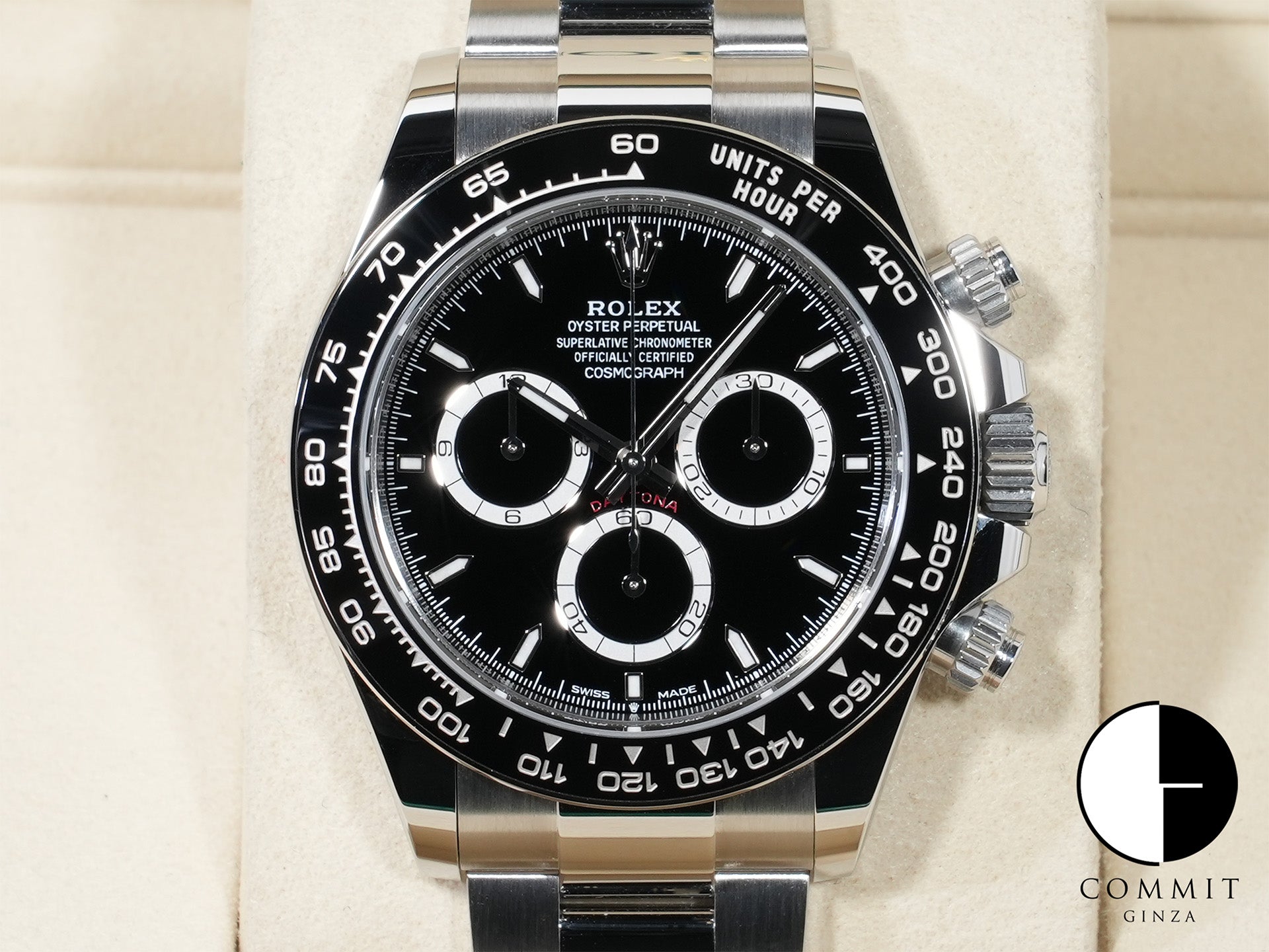 ロレックス デイトナ Ref.126500LN ステンレススチール ブラック文字盤 未使用 nhd7gd4c