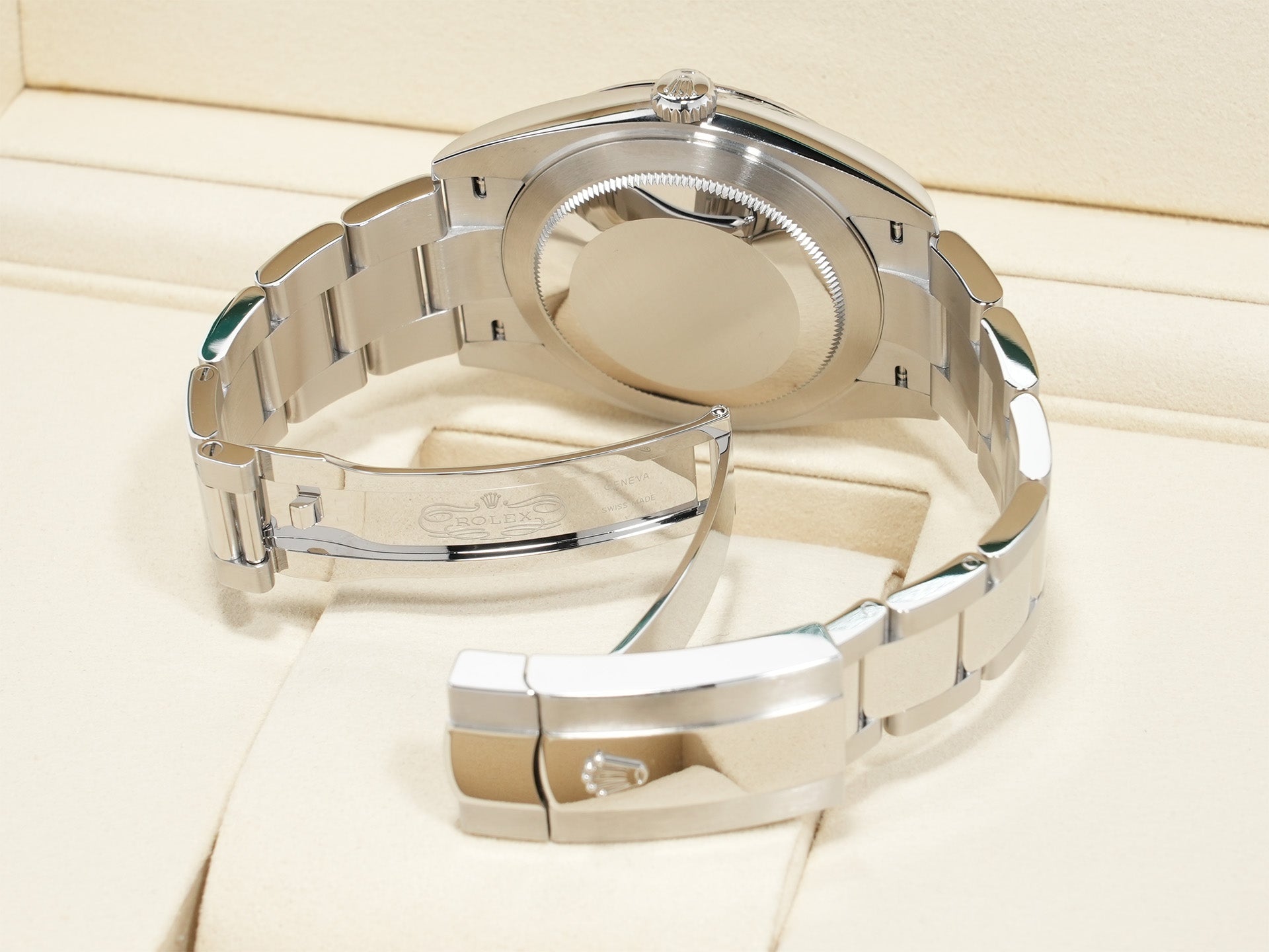 ロレックス デイトジャスト41 Ref.126334 ステンレススチール/ホワイトゴールド ミントグリーン文字盤 オイスターブレスレット 未使用 zoykzqku