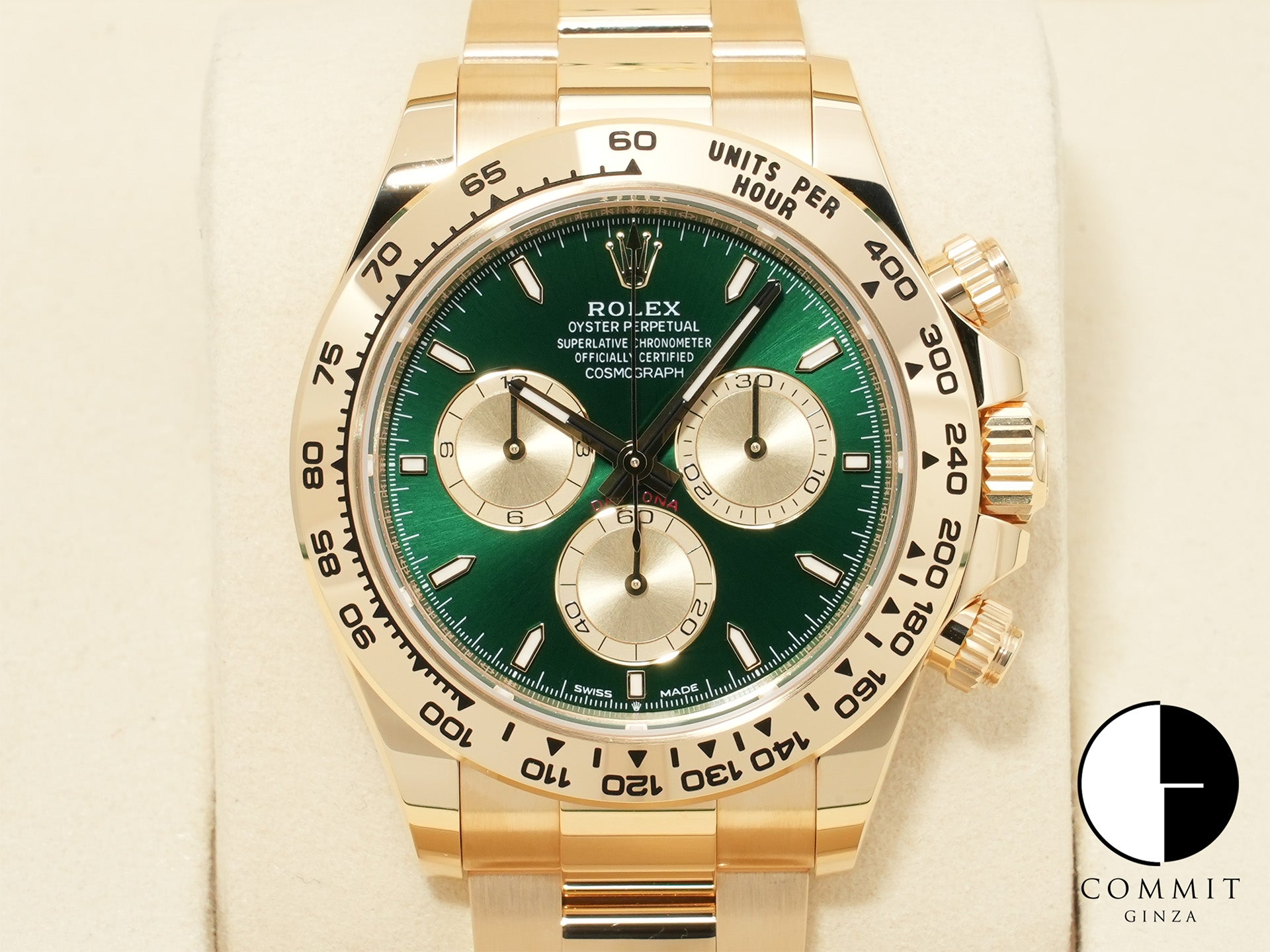 ロレックス デイトナ Ref.126508 イエローゴールド グリーン文字盤 未使用 zhacfo4h