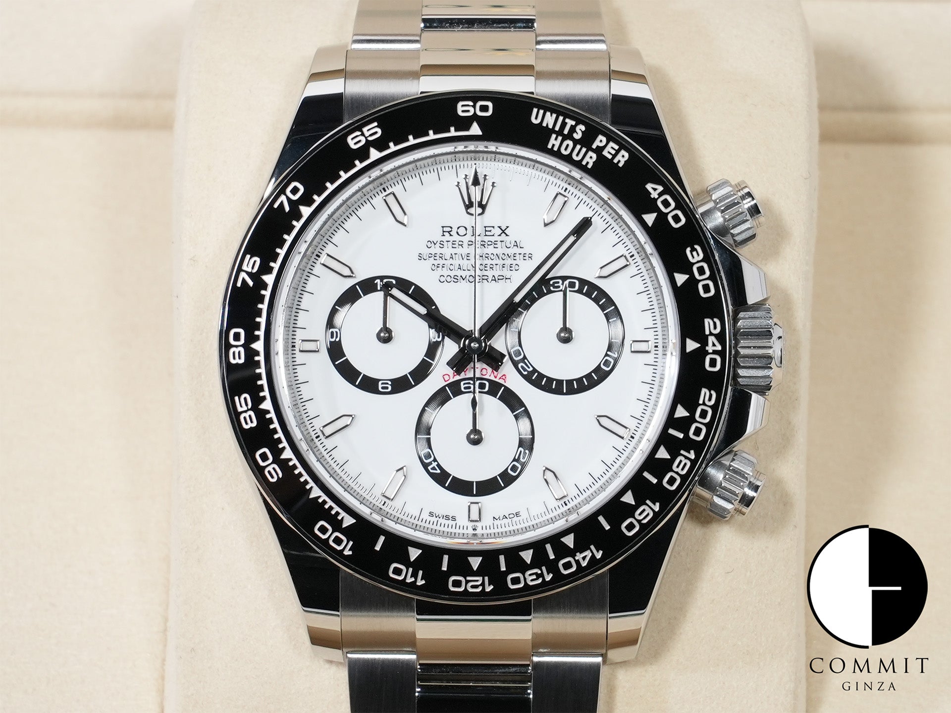 ロレックス デイトナ Ref.126500LN ステンレススチール ホワイト文字盤 未使用 szgau7jb