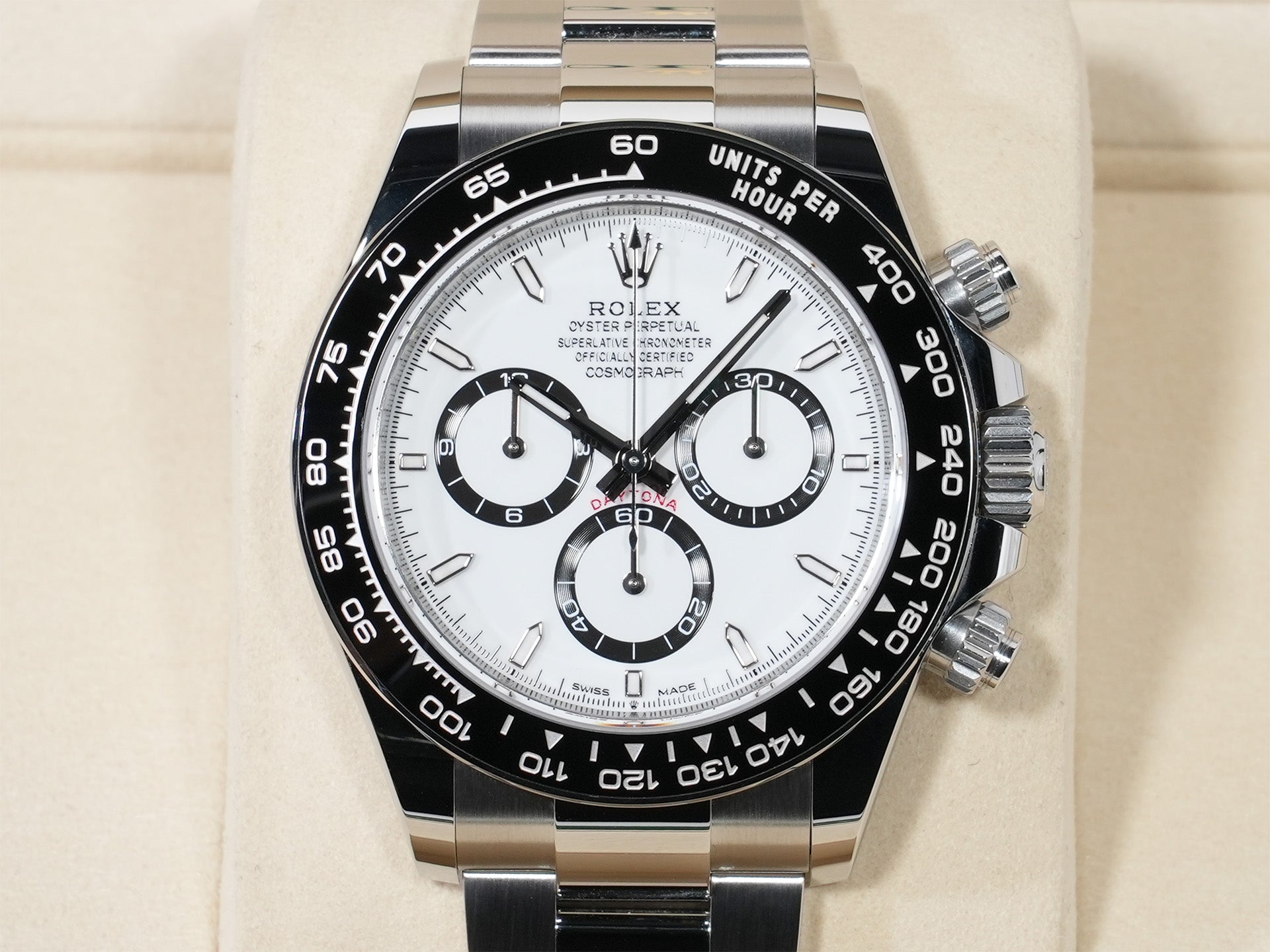 ロレックス デイトナ Ref.126500LN ステンレススチール ホワイト文字盤 未使用 szgau7jb