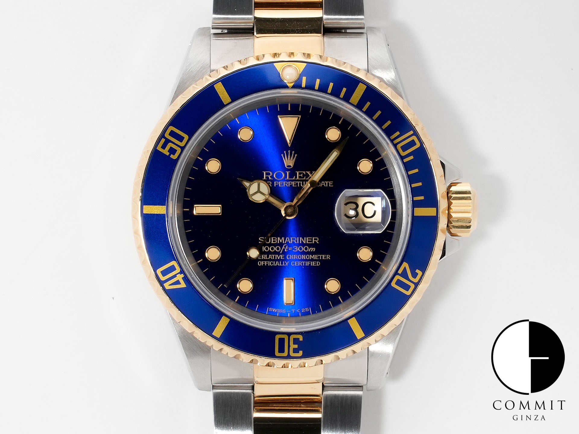 ロレックス サブマリーナー デイト Ref.16613 ステンレススチール/イエローゴールド ブルー文字盤 中古 2f4x3qkq