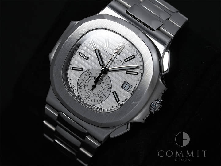 パテックフィリップ ノーチラス クロノグラフ Ref.5980/1A-019 ステンレススチール ホワイト文字盤 中古 a4y5qm3e