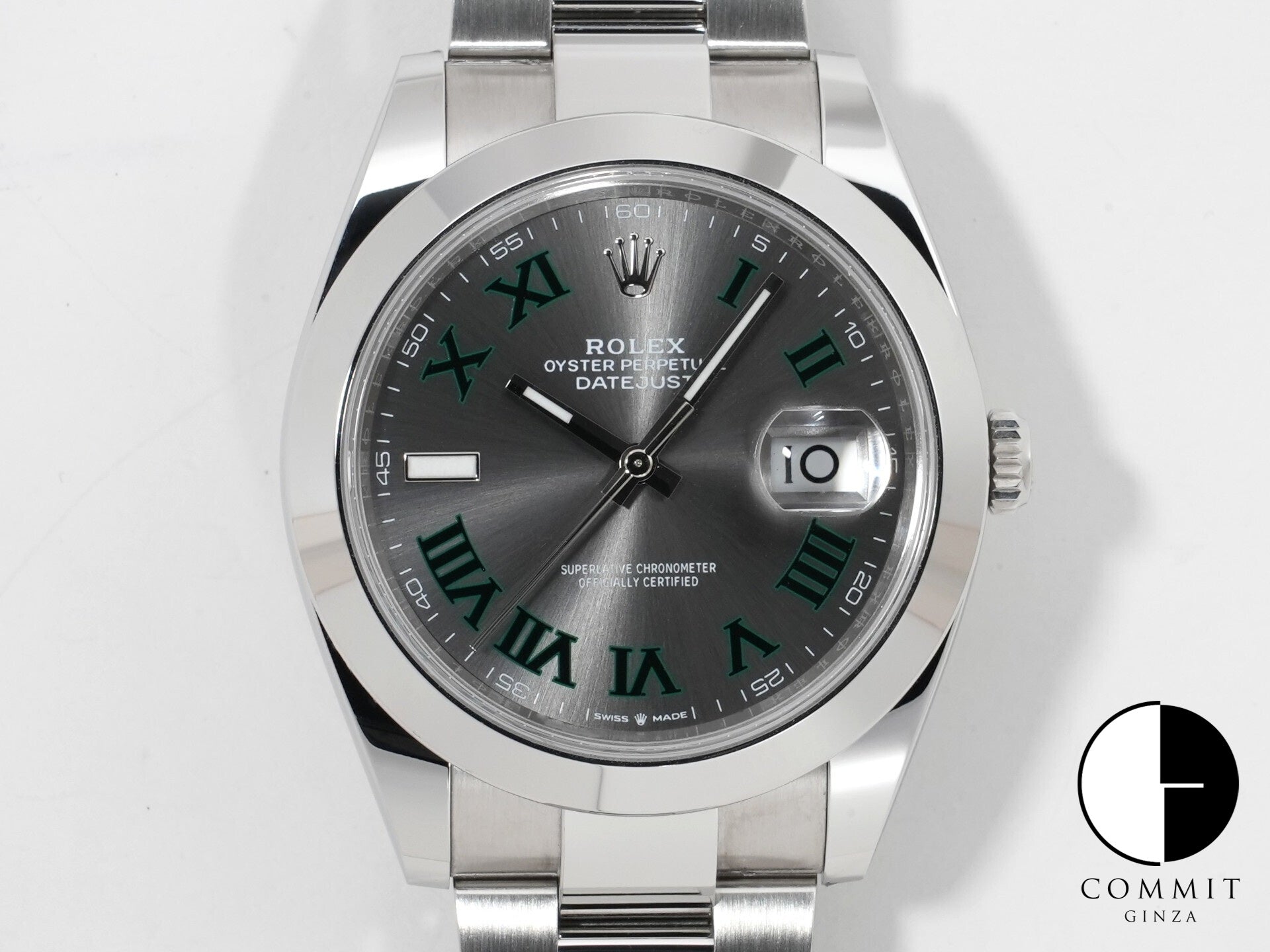 ロレックス デイトジャスト41 Ref.126300 ステンレススチール スレートローマン文字盤 オイスターブレスレット 美品 zyu2oktp