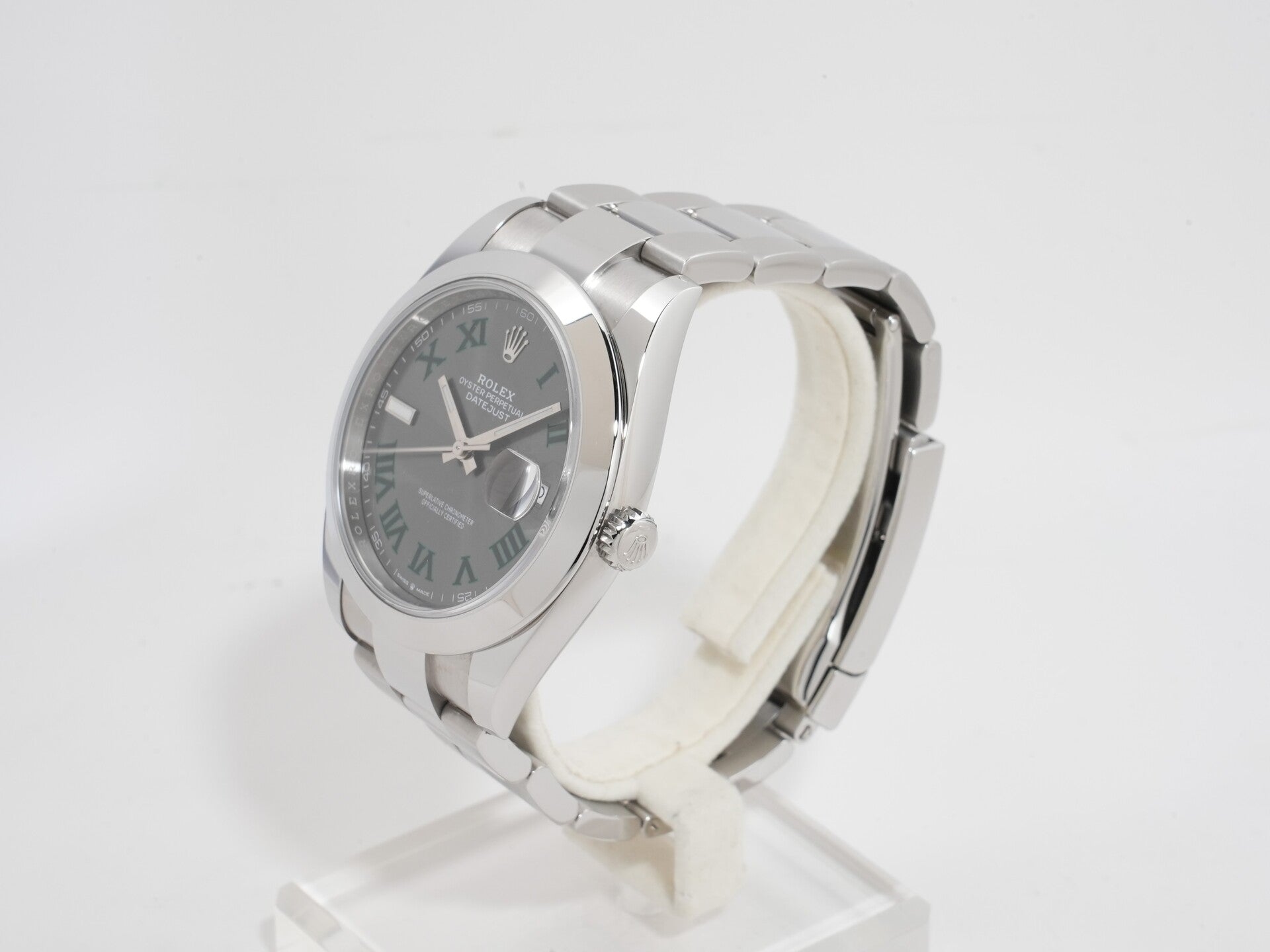 ロレックス デイトジャスト41 Ref.126300 ステンレススチール スレートローマン文字盤 オイスターブレスレット 美品 zyu2oktp