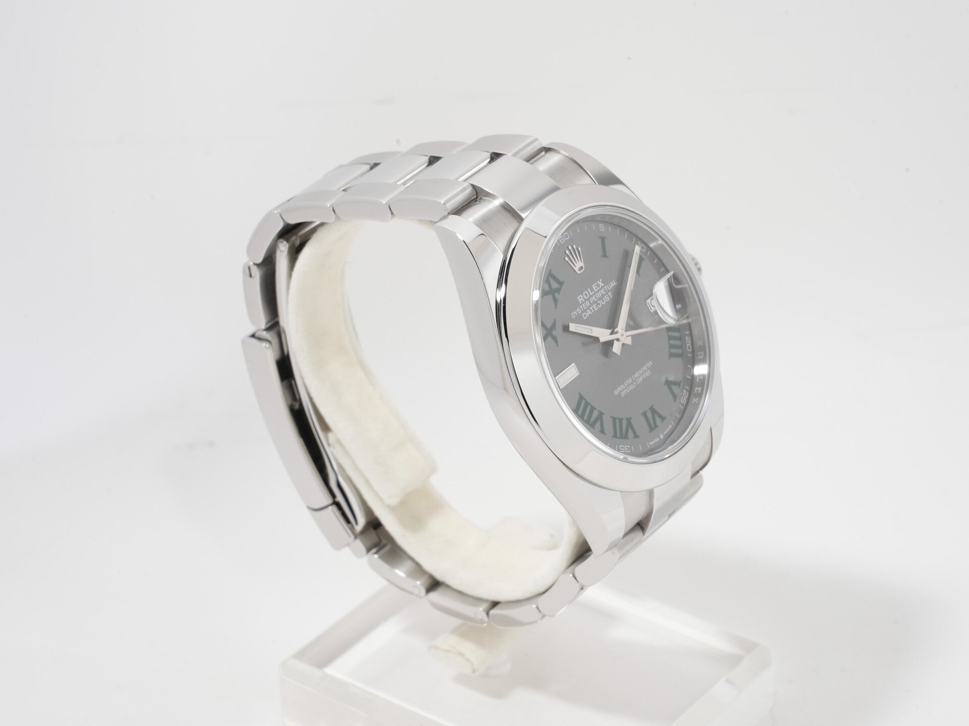 ロレックス デイトジャスト41 Ref.126300 ステンレススチール スレートローマン文字盤 オイスターブレスレット 美品 zyu2oktp
