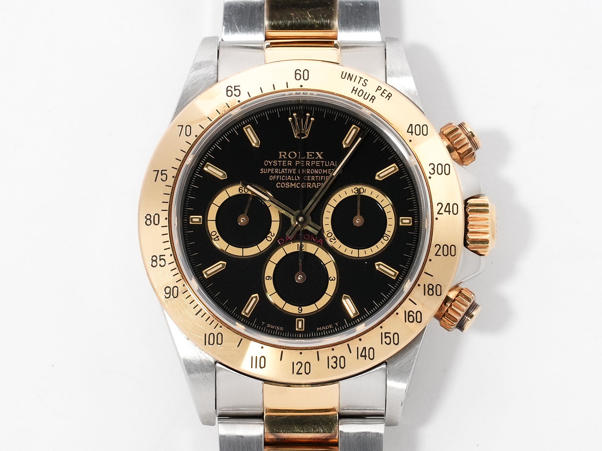 ロレックス デイトナ エルプリメロ Ref.16523 ステンレススチール/イエローゴールド ブラック文字盤 中古 totarbpj