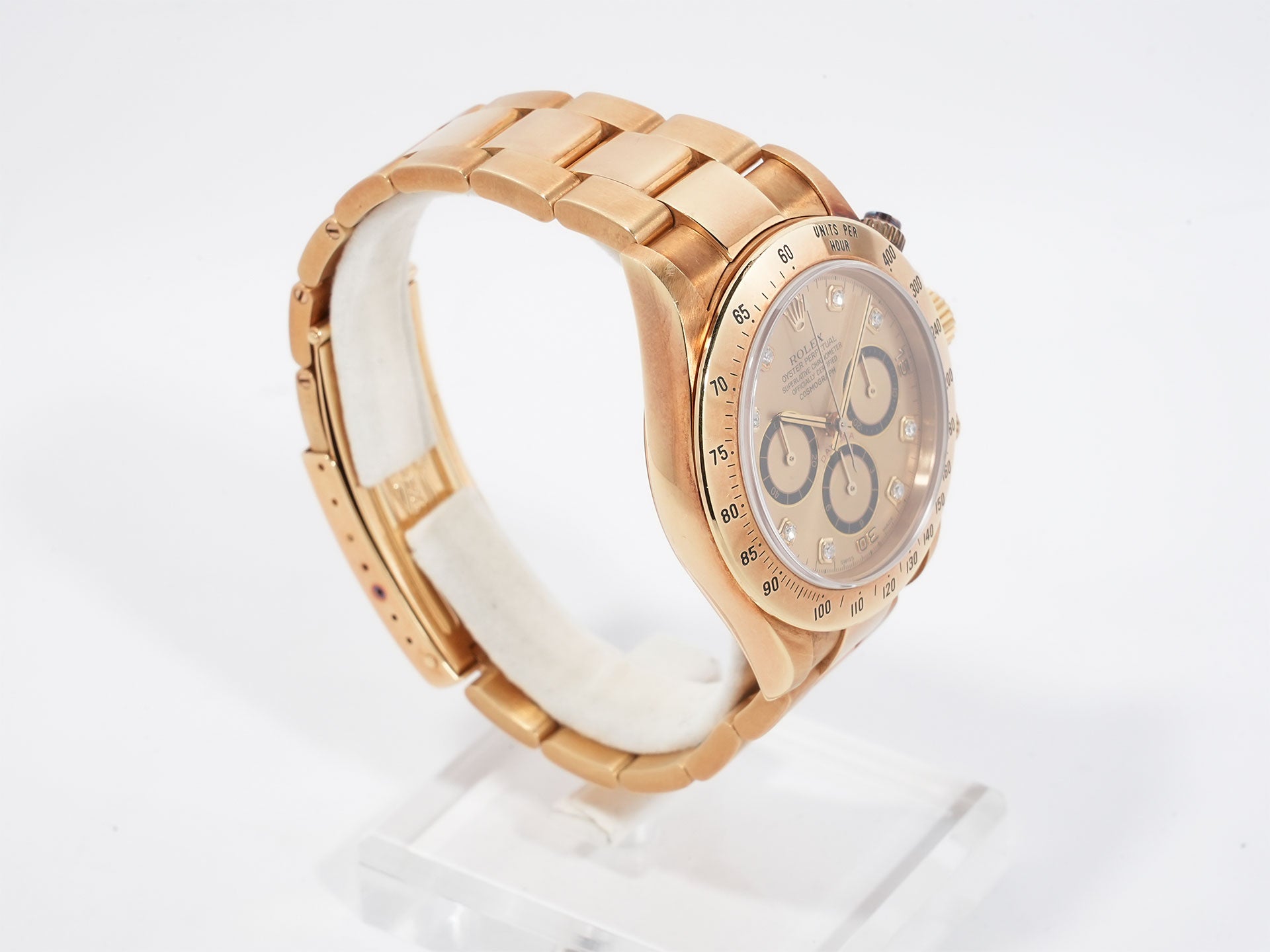 Rolex Daytona El Primero Ref. 16528G Yellow Gold Champagne x 8P Diamond Dial Used 3ws6sfh7