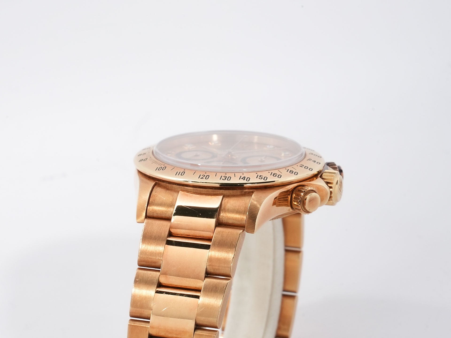 Rolex Daytona El Primero Ref. 16528G Yellow Gold Champagne x 8P Diamond Dial Used 3ws6sfh7