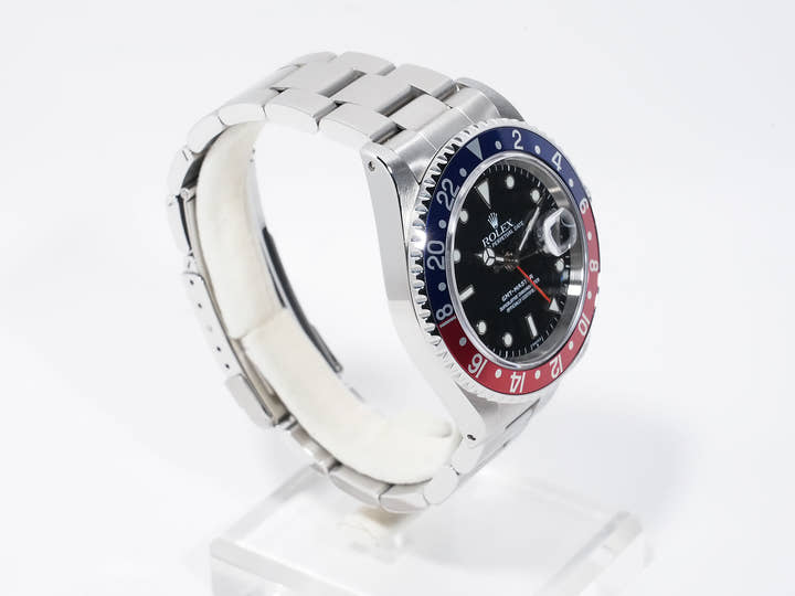ロレックス GMTマスター Ref.16700 ステンレススチール ブラック文字盤 オイスターブレスレット 美中古 yi597qvt
