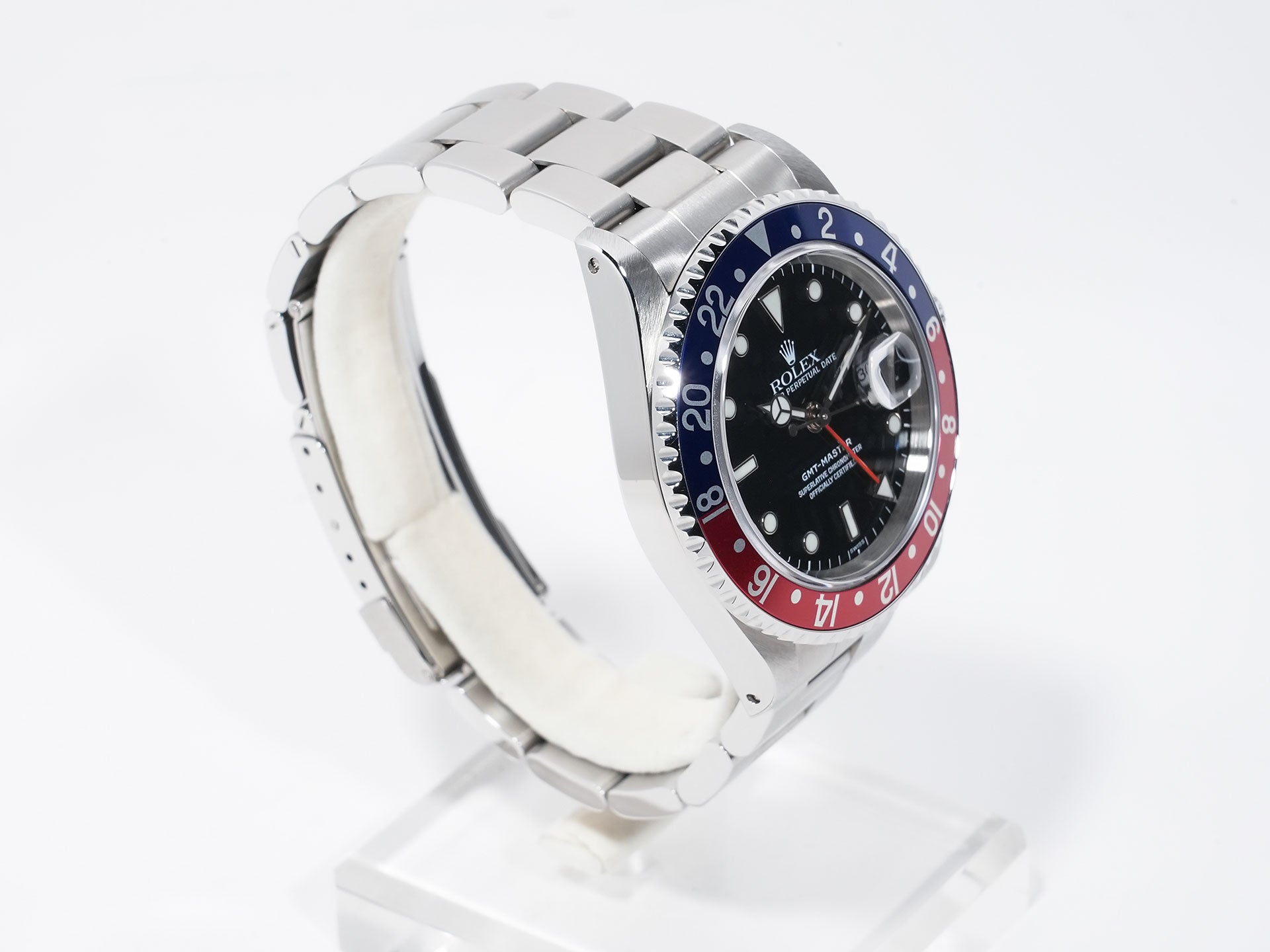 ロレックス GMTマスター Ref.16700 ステンレススチール ブラック文字盤 オイスターブレスレット 美中古 yi597qvt
