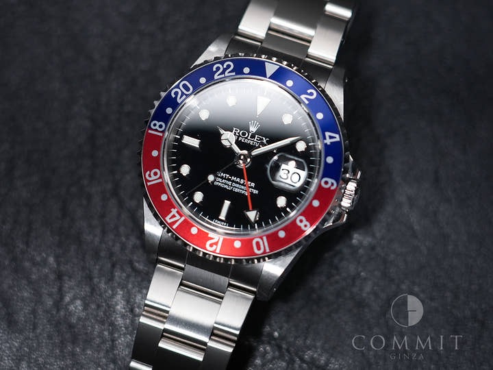 ロレックス GMTマスター Ref.16700 ステンレススチール ブラック文字盤 オイスターブレスレット 美中古 yi597qvt