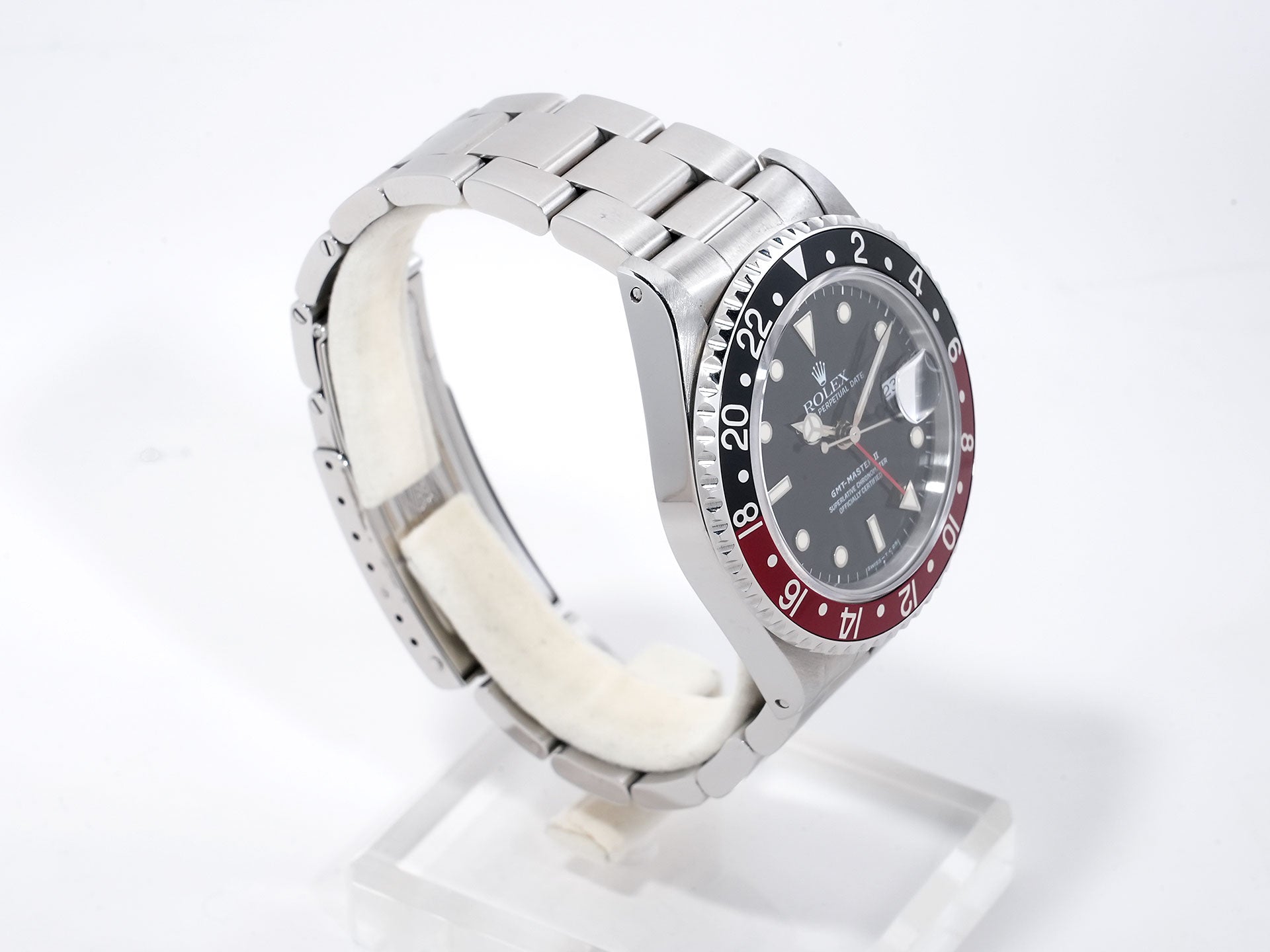 ロレックス GMTマスターII Ref.16710 ステンレススチール ブラック文字盤 オイスターブレスレット 中古 pkswiygg