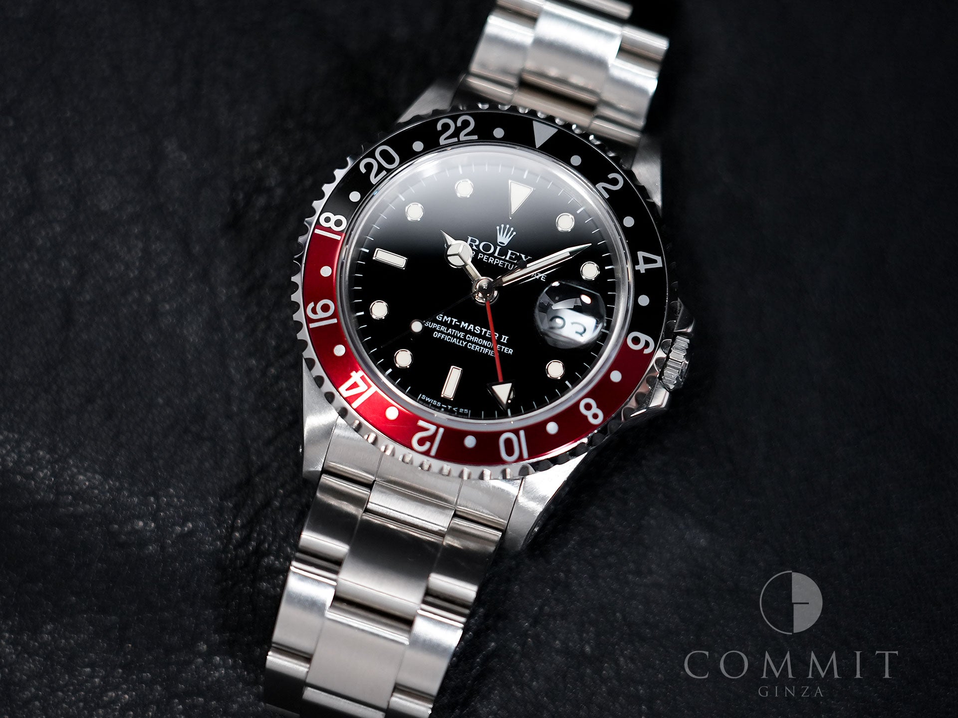 ロレックス GMTマスターII Ref.16710 ステンレススチール ブラック文字盤 オイスターブレスレット 中古 pkswiygg