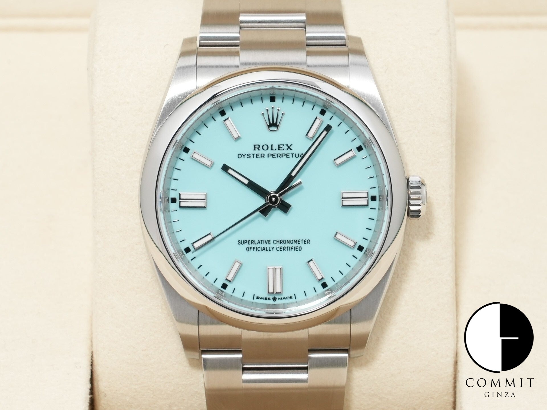 ロレックス オイスターパーペチュアル36 Ref.126000 ステンレススチール ターコイズ文字盤 未使用 wruawx38