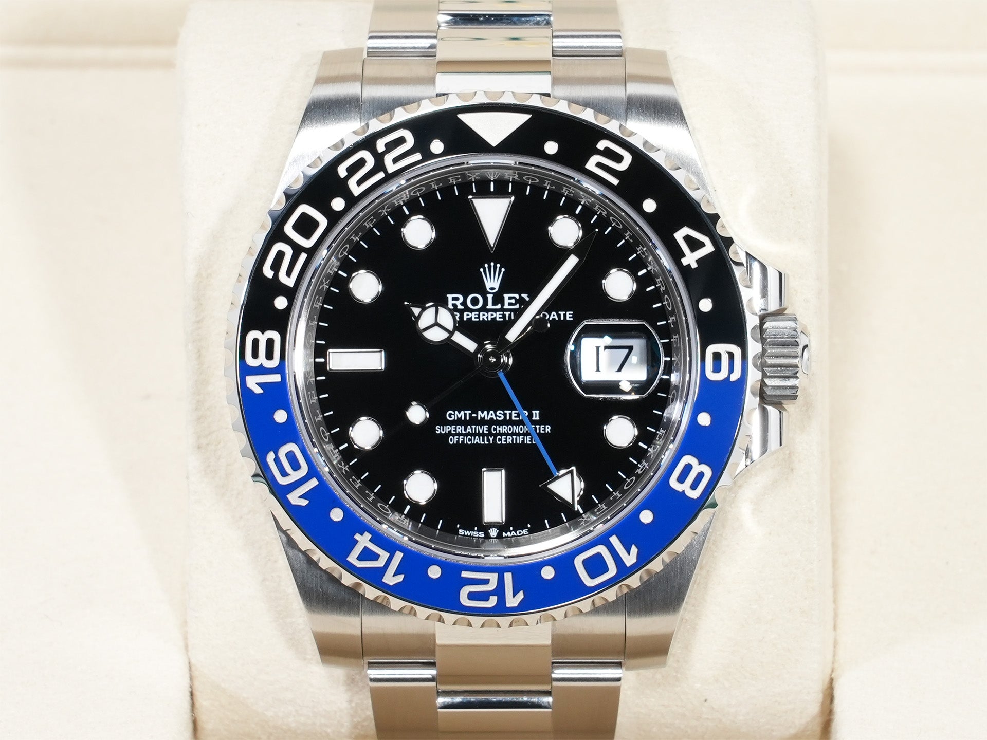 ロレックス GMTマスターII Ref.126710BLNR ステンレススチール ブラック文字盤 オイスターブレスレット 美品 3gc4gyz6