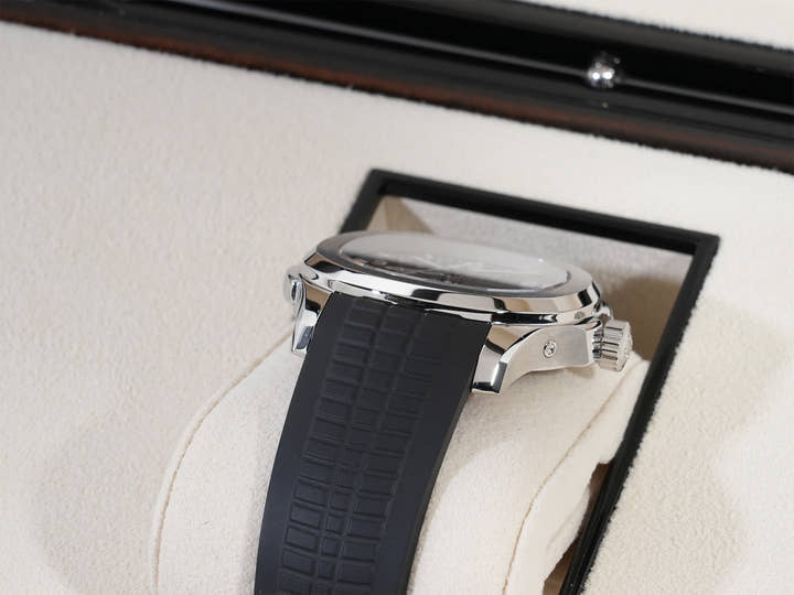 パテックフィリップ アクアノート トラベルタイム Ref.5164A-001 ステンレススチール ブラック文字盤 美品 dzx3jbbd