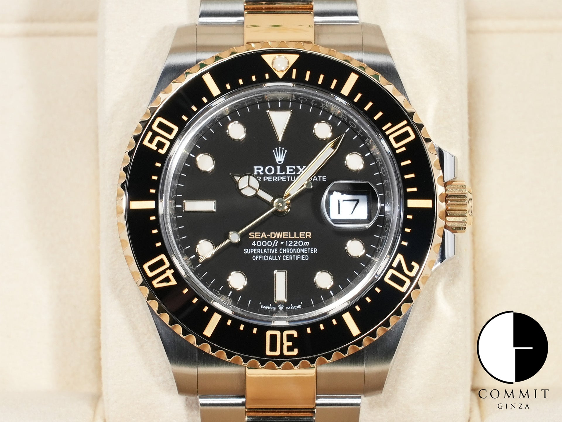 ロレックス シードゥエラー Ref.126603 ステンレススチール/イエローゴールド ブラック文字盤 美品 2bkha3wc