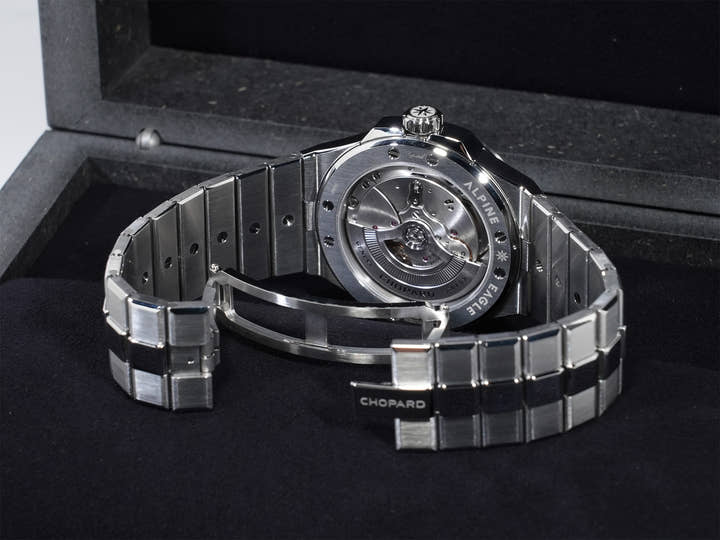 Chopard Alpine Eagle 41 Ref. 298600-3001 Stainless Steel Blue Dial Excellent Condition 2qcouujq