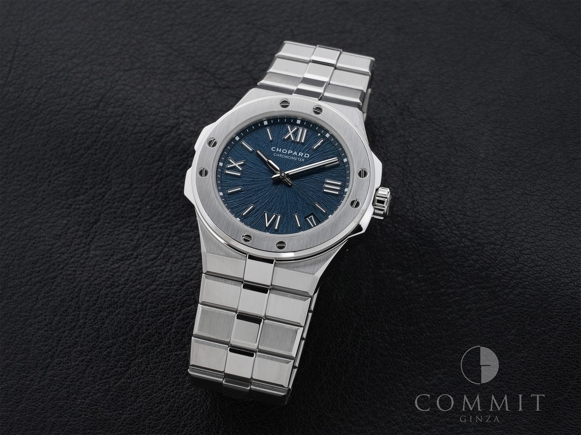 Chopard Alpine Eagle 41 Ref. 298600-3001 Stainless Steel Blue Dial Excellent Condition 2qcouujq